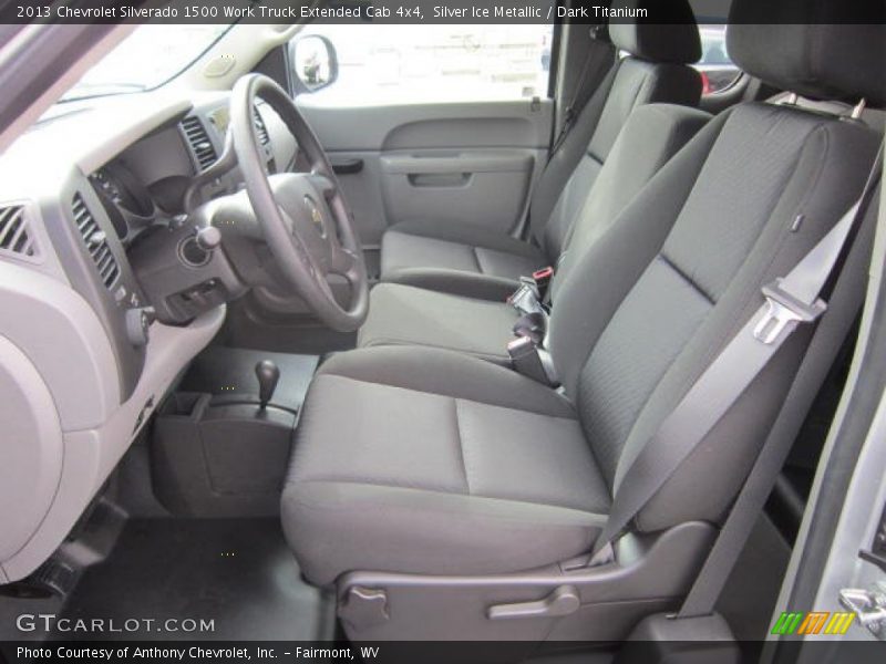 Front Seat of 2013 Silverado 1500 Work Truck Extended Cab 4x4
