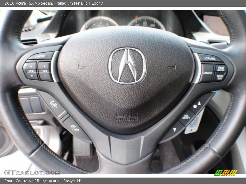 Palladium Metallic / Ebony 2010 Acura TSX V6 Sedan