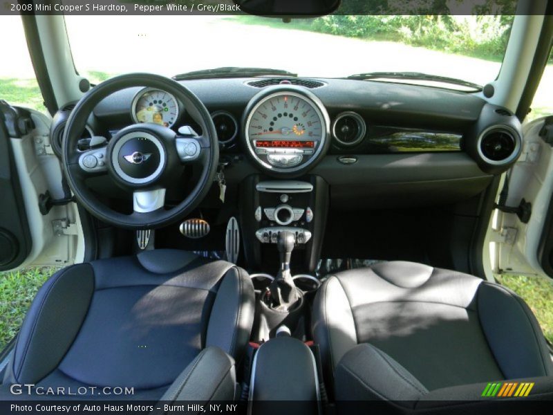 Pepper White / Grey/Black 2008 Mini Cooper S Hardtop
