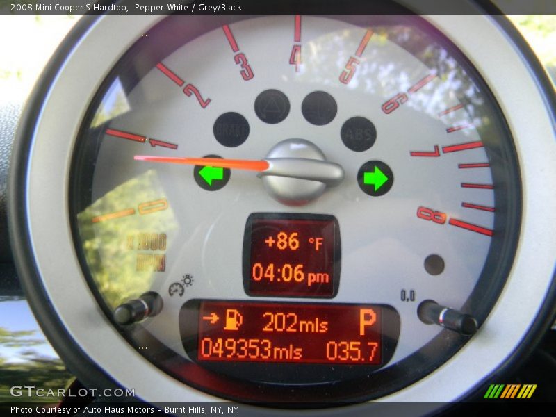 Pepper White / Grey/Black 2008 Mini Cooper S Hardtop