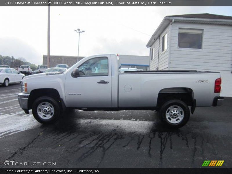 Silver Ice Metallic / Dark Titanium 2013 Chevrolet Silverado 2500HD Work Truck Regular Cab 4x4