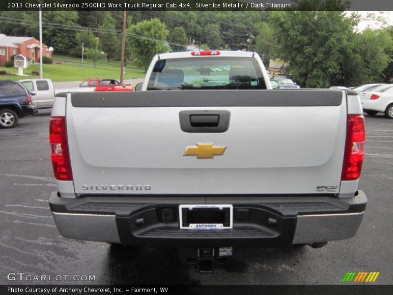 Silver Ice Metallic / Dark Titanium 2013 Chevrolet Silverado 2500HD Work Truck Regular Cab 4x4
