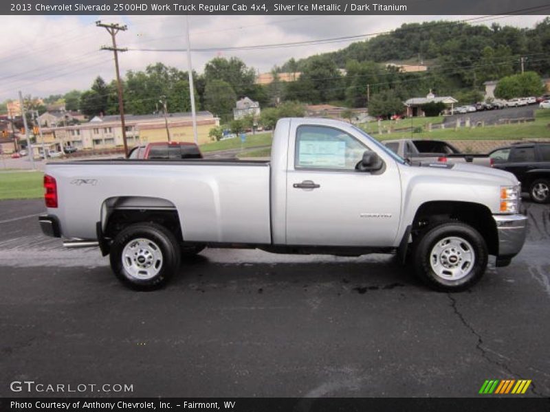 Silver Ice Metallic / Dark Titanium 2013 Chevrolet Silverado 2500HD Work Truck Regular Cab 4x4