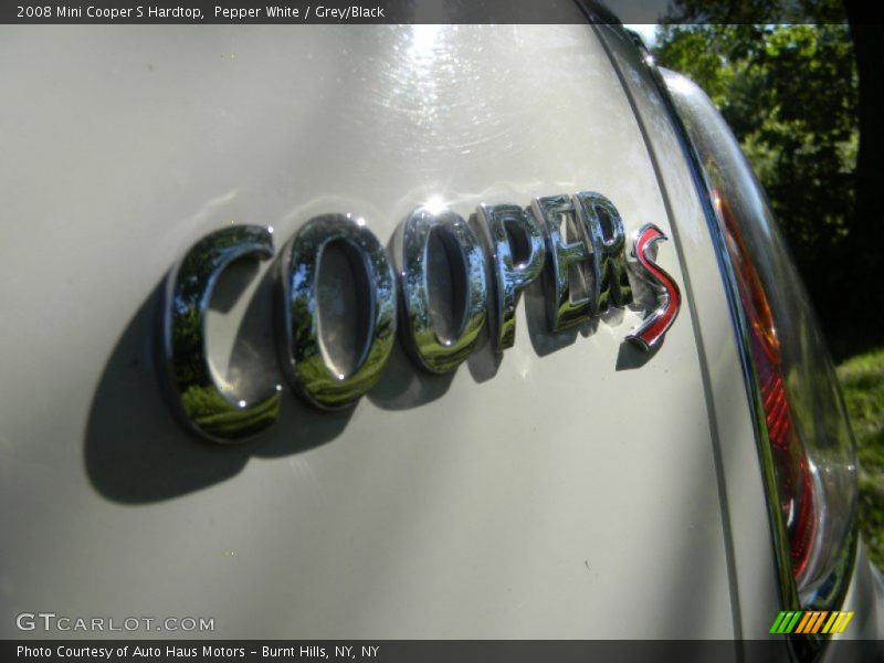 Pepper White / Grey/Black 2008 Mini Cooper S Hardtop