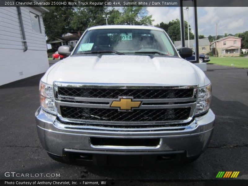 Summit White / Dark Titanium 2013 Chevrolet Silverado 2500HD Work Truck Regular Cab 4x4