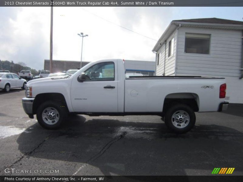 Summit White / Dark Titanium 2013 Chevrolet Silverado 2500HD Work Truck Regular Cab 4x4