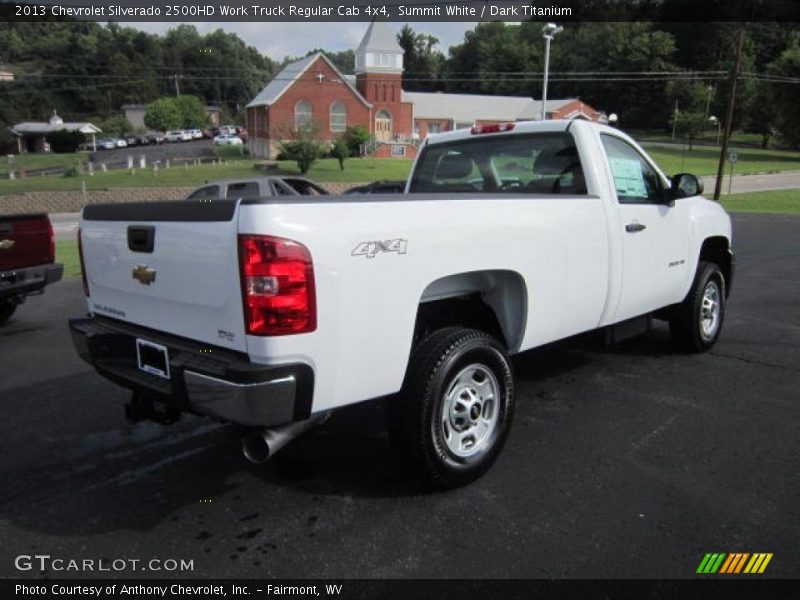 Summit White / Dark Titanium 2013 Chevrolet Silverado 2500HD Work Truck Regular Cab 4x4