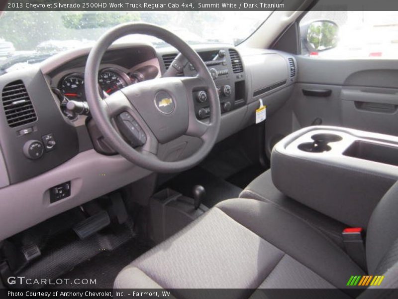 Dark Titanium Interior - 2013 Silverado 2500HD Work Truck Regular Cab 4x4 