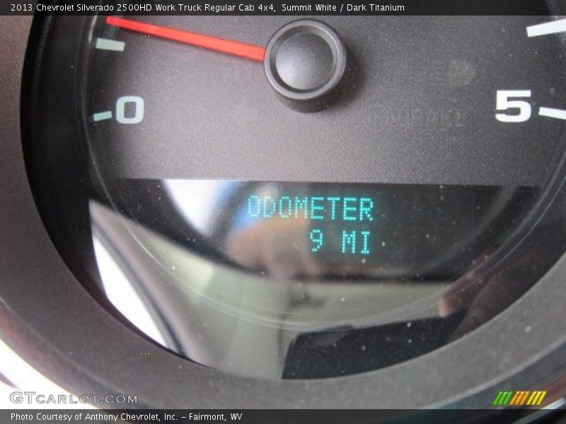 Summit White / Dark Titanium 2013 Chevrolet Silverado 2500HD Work Truck Regular Cab 4x4