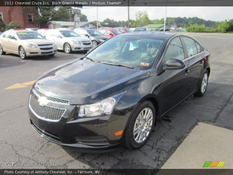 Black Granite Metallic / Medium Titanium 2012 Chevrolet Cruze Eco