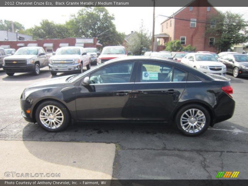 Black Granite Metallic / Medium Titanium 2012 Chevrolet Cruze Eco