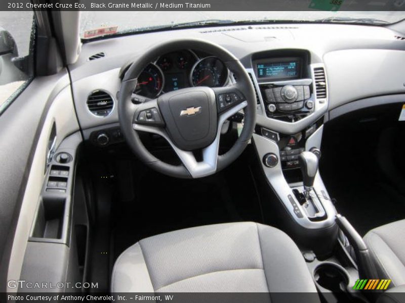 Black Granite Metallic / Medium Titanium 2012 Chevrolet Cruze Eco