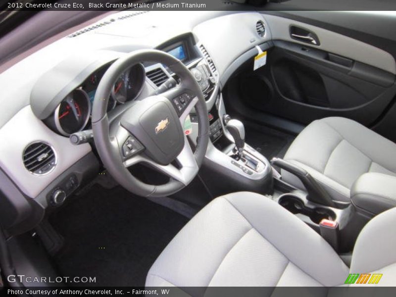Black Granite Metallic / Medium Titanium 2012 Chevrolet Cruze Eco