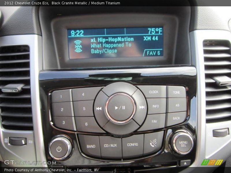 Black Granite Metallic / Medium Titanium 2012 Chevrolet Cruze Eco