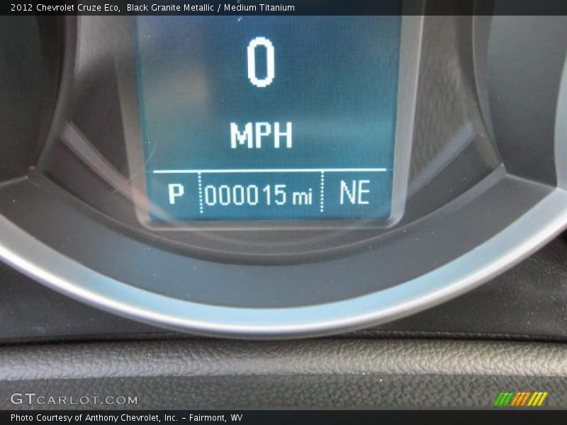 Black Granite Metallic / Medium Titanium 2012 Chevrolet Cruze Eco