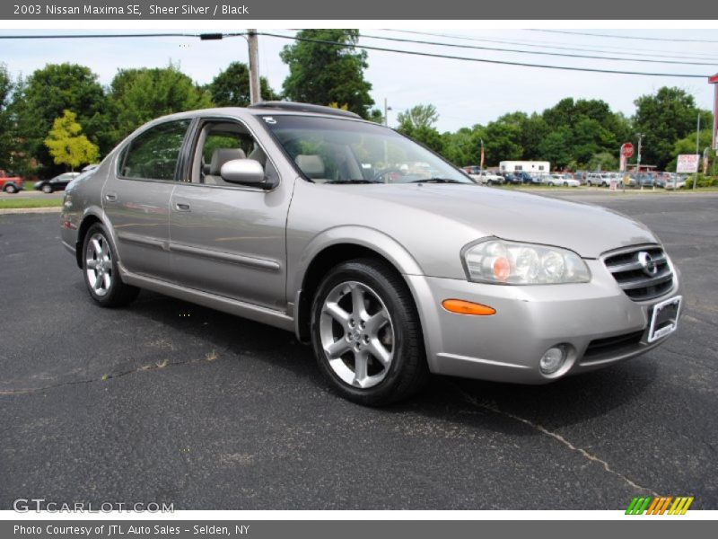 Sheer Silver / Black 2003 Nissan Maxima SE