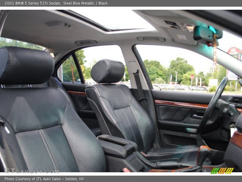 Steel Blue Metallic / Black 2001 BMW 5 Series 525i Sedan