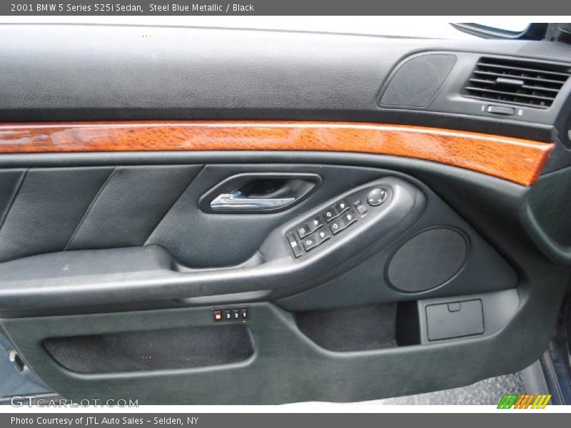Steel Blue Metallic / Black 2001 BMW 5 Series 525i Sedan