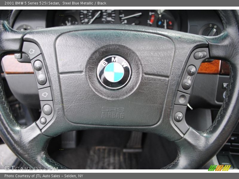 Steel Blue Metallic / Black 2001 BMW 5 Series 525i Sedan