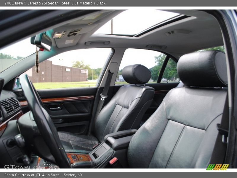 Steel Blue Metallic / Black 2001 BMW 5 Series 525i Sedan