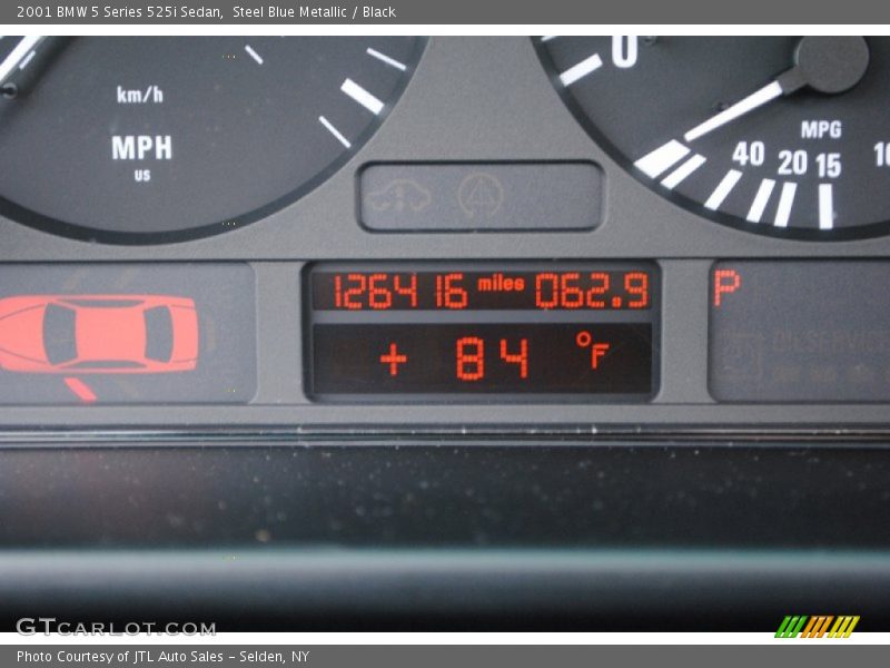 Steel Blue Metallic / Black 2001 BMW 5 Series 525i Sedan