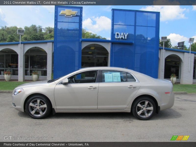 Gold Mist Metallic / Cocoa/Cashmere 2011 Chevrolet Malibu LT
