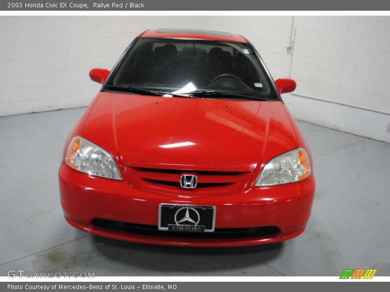 Rallye Red / Black 2003 Honda Civic EX Coupe