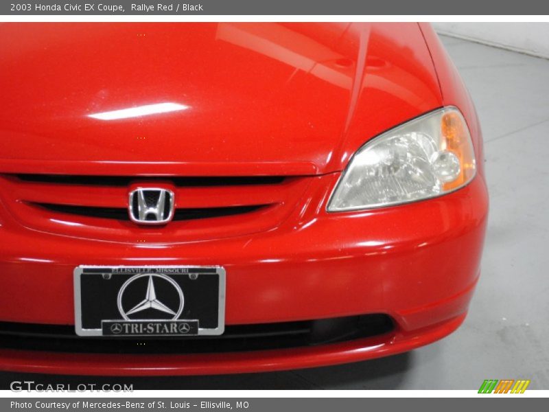 Rallye Red / Black 2003 Honda Civic EX Coupe
