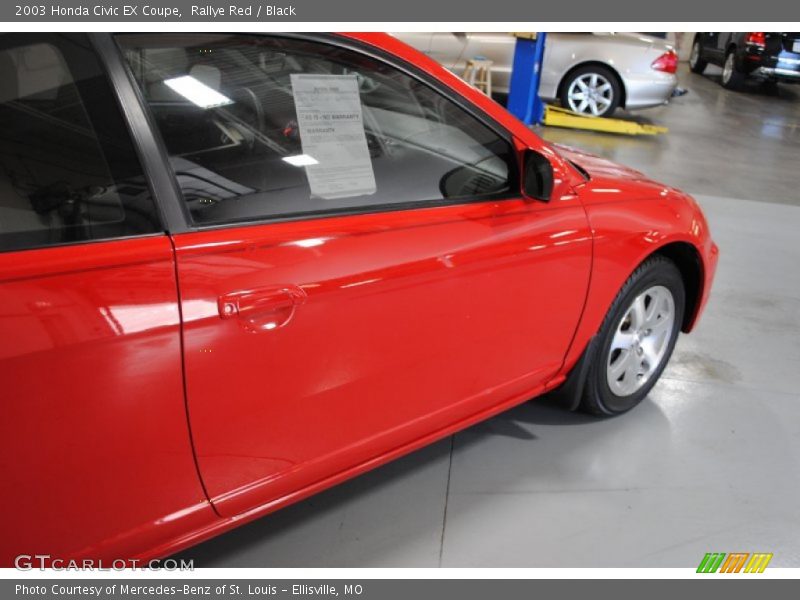 Rallye Red / Black 2003 Honda Civic EX Coupe
