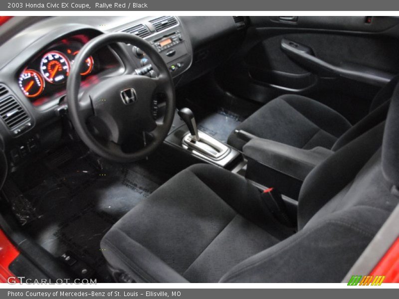 Rallye Red / Black 2003 Honda Civic EX Coupe