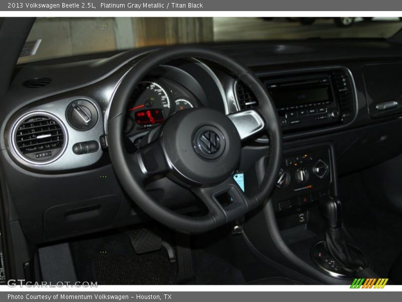 Platinum Gray Metallic / Titan Black 2013 Volkswagen Beetle 2.5L