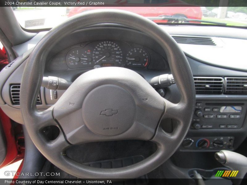 Victory Red / Graphite 2004 Chevrolet Cavalier Coupe