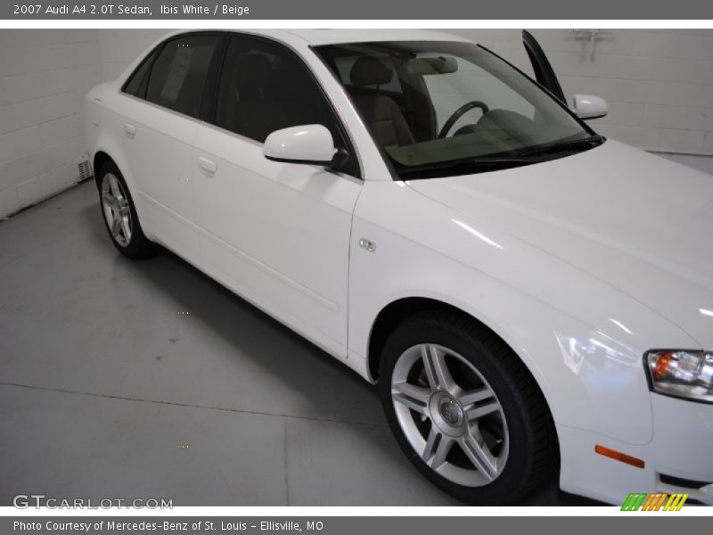 Ibis White / Beige 2007 Audi A4 2.0T Sedan