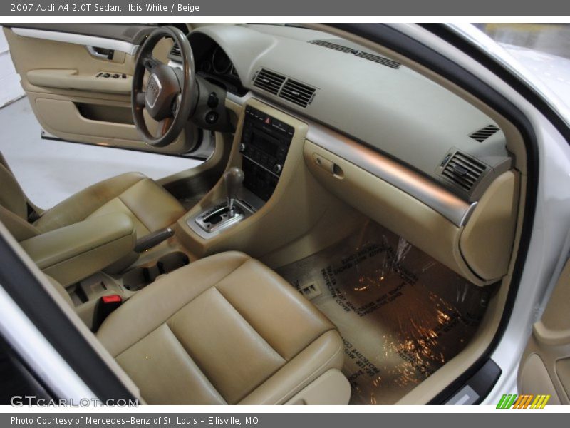 Ibis White / Beige 2007 Audi A4 2.0T Sedan