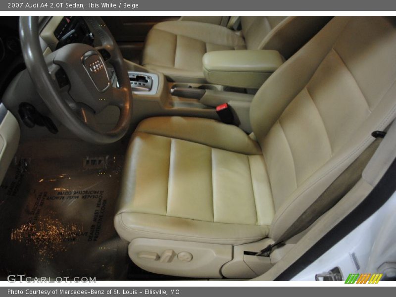 Ibis White / Beige 2007 Audi A4 2.0T Sedan