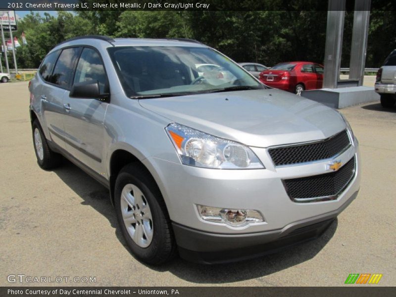 Silver Ice Metallic / Dark Gray/Light Gray 2012 Chevrolet Traverse LS