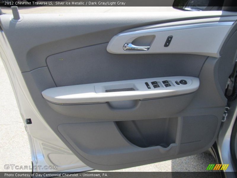 Silver Ice Metallic / Dark Gray/Light Gray 2012 Chevrolet Traverse LS