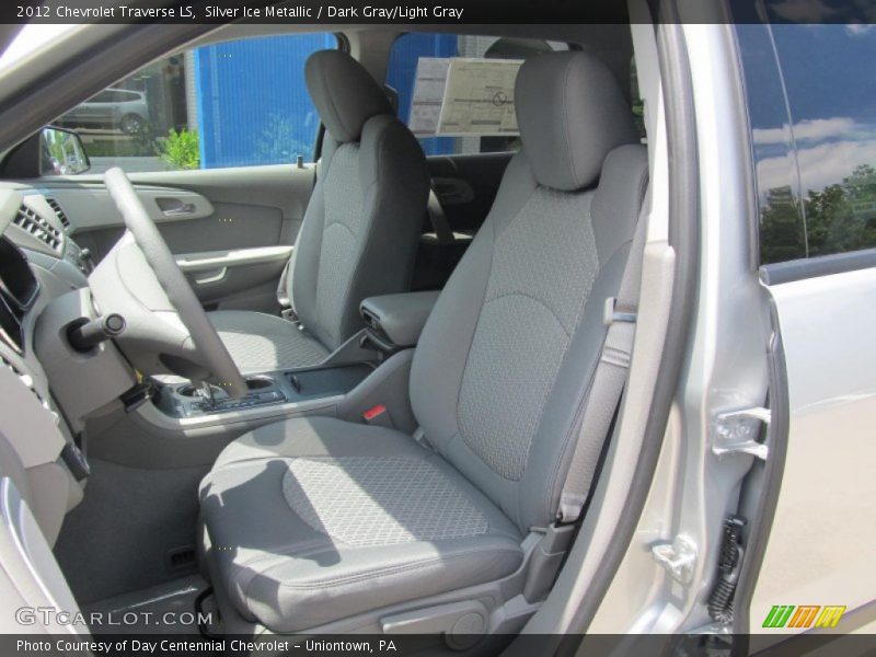 Silver Ice Metallic / Dark Gray/Light Gray 2012 Chevrolet Traverse LS