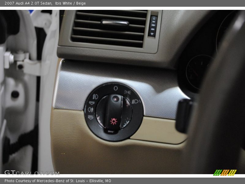Ibis White / Beige 2007 Audi A4 2.0T Sedan