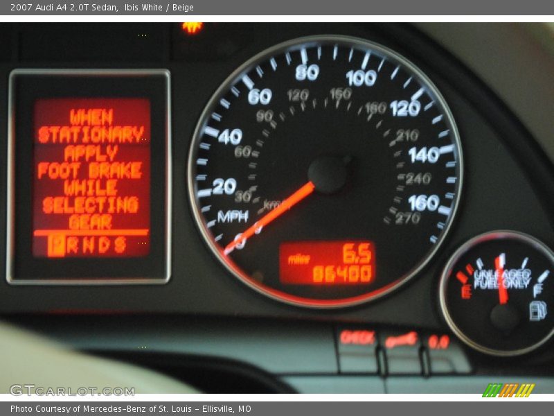 Ibis White / Beige 2007 Audi A4 2.0T Sedan