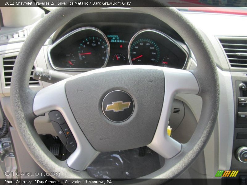 Silver Ice Metallic / Dark Gray/Light Gray 2012 Chevrolet Traverse LS