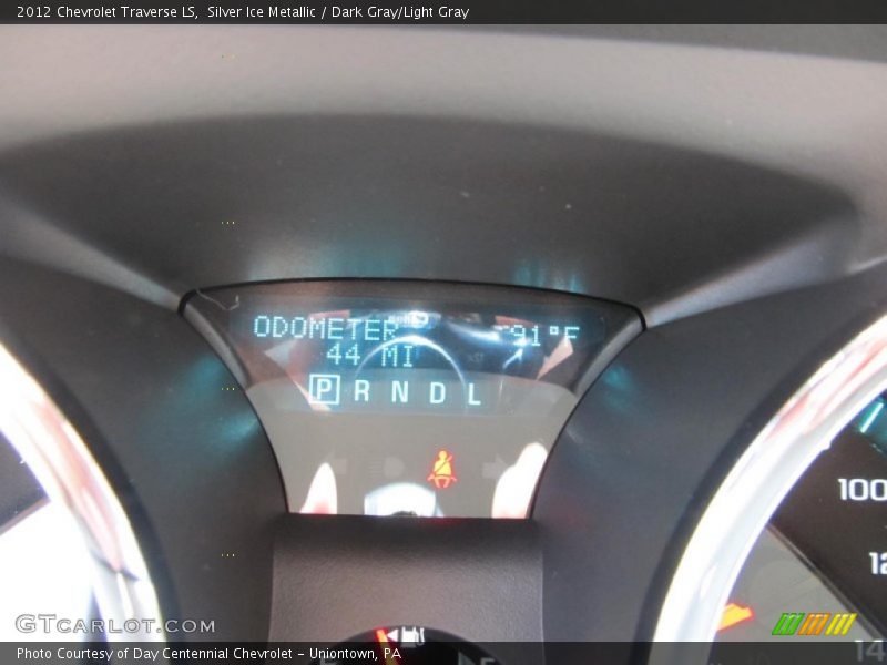 Silver Ice Metallic / Dark Gray/Light Gray 2012 Chevrolet Traverse LS
