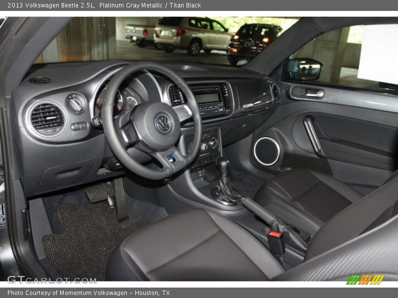 Platinum Gray Metallic / Titan Black 2013 Volkswagen Beetle 2.5L