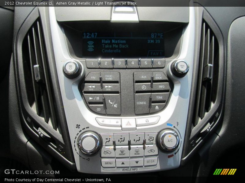 Ashen Gray Metallic / Light Titanium/Jet Black 2012 Chevrolet Equinox LS