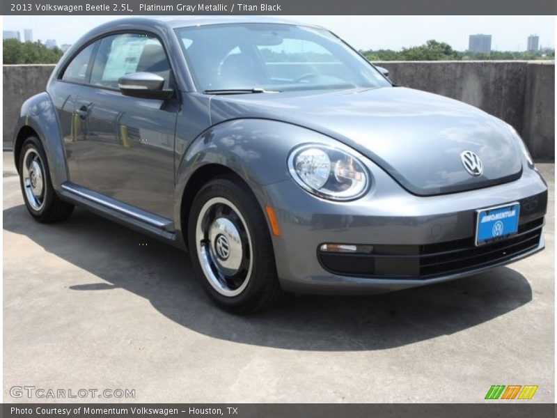 Platinum Gray Metallic / Titan Black 2013 Volkswagen Beetle 2.5L