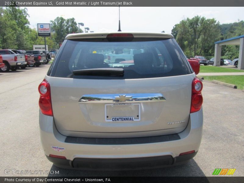 Gold Mist Metallic / Light Titanium/Jet Black 2012 Chevrolet Equinox LS