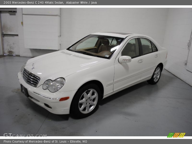 Alabaster White / Java 2003 Mercedes-Benz C 240 4Matic Sedan