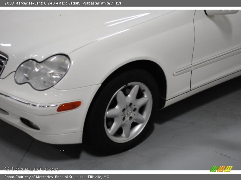 Alabaster White / Java 2003 Mercedes-Benz C 240 4Matic Sedan