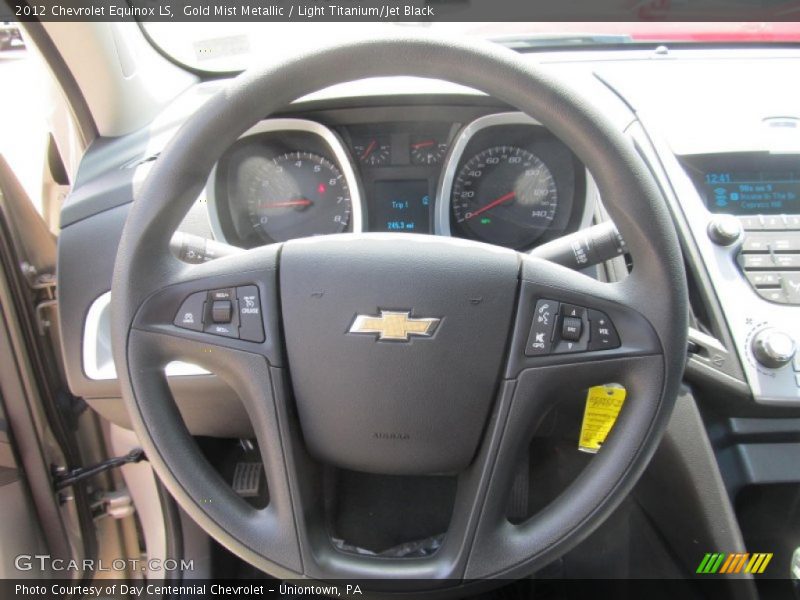 Gold Mist Metallic / Light Titanium/Jet Black 2012 Chevrolet Equinox LS
