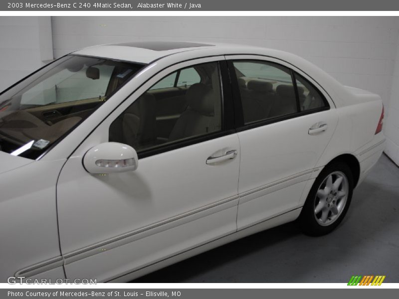 Alabaster White / Java 2003 Mercedes-Benz C 240 4Matic Sedan